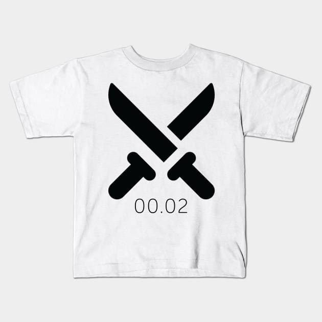 00.02 Kids T-Shirt by byebyesally